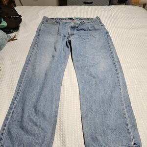 LEVIS EUC MENS SZ 44 x 30 505 DENIM BLUE REGULAR FIT JEANS